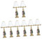MAGICLULU 8 Puppenstuben-Tischlampe Mikro-Landschaftstischlampe -LED-Schreibtischlampe Miniaturhaus ofendichtung LED-Tischlampe LED-Nachttischlampe Mini zartes Nachttischlicht