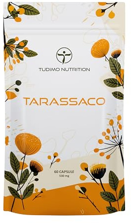 Tarassaco Vegan - 530mg di Estratto di Radice di Taraxacum Officinale 100% Naturale 60 Capsule Vegetali con 530 mg di Dandelion Extract Supplemento Puro Pianta Polvere Qualità Premium