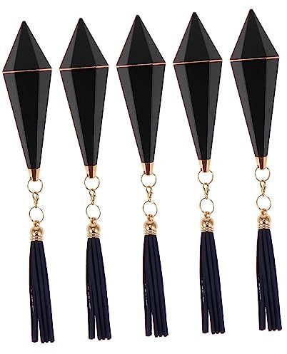 POPETPOP 5pcs Leakproof Lip Gloss Tube Tassel Lipstick Containers Reusable Bottles for Diy