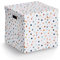 Zeller 14476 Aufbewahrungsbox Dots, recycelter Karton, ca. 33,5 x 33 x 32 cm