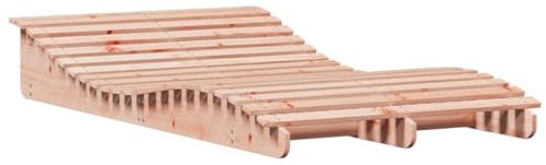 vidaXL Chaise Longue, Transat de Patio, Lit de Repos de Jardin, Bain de Soleil Piscine Terrasse Balcon, Moderne, Bois Massif de Douglas