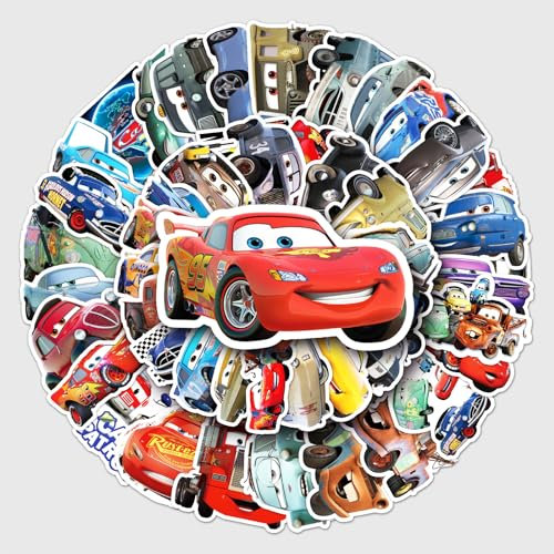 50Pcs Aufkleber Cartoon-Auto, Wasserfeste Vinyl Stickers, Leicht Aufzutragen und Abzuziehen