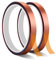 KitchenRaku 2 Rolls Polyimide High Temperature Tape 10mm×33m/108ft, Heat Resistant Strong Adhesion Tape for Sublimation Heat Transfer Printing 3D Printer, Soldering, Electronic Applications