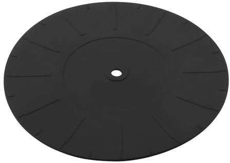 OTOTEC 1 tappetino per giradischi da 170 mm, in silicone, compatibile con giradischi LP in vinile, copertura antistatica e riduce il rumore, morbido cuscinetto