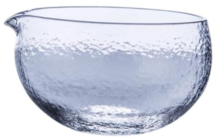 Gralara Cuenco de Vidrio para Matcha con vertedor, Taza de Matcha Resistente al Calor, fácil de Limpiar, Chawan de Mezcla Ceremonial para Agua