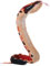 Wild Republic Coilkins Pitone Sangue, Peluche, 30 cm, Giocattolo di Peluche, Riempimento con Bottiglie d'Acqua Riciclate Filate