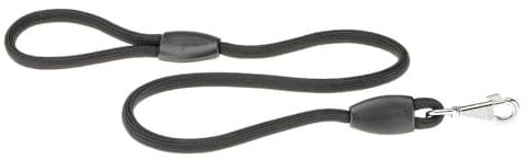 Ferplast Laisse pour Chien Sport, Laisse Longue pour Chiens, Longueur 2 m, Laisse de Dressage, Laisse en Corde en Nylon avec Mousqueton et Poignée, Longueur 2 mètres, Noir