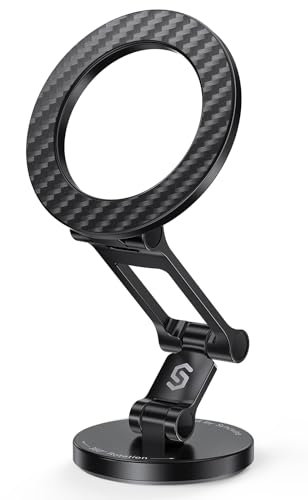SYNCWIRE Fits MagSafe Car Mount, Magnetic Phone Holder for Car Dashboard, [Flexible Three-axis] 360° Rotation Magnetic Car Mount Strong Magnets Car Phone Holder Fits iPhone 17 16 15 14 13 12 Pro Max