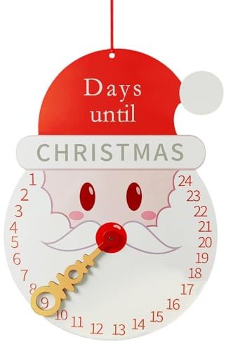 Calendrier de compte à rebours de Noël, compte à rebours de Noël en bois, panneau mural compte à rebours jusqu'à Noël, panneau mural de compte à rebours de Noël, décoration d'arbre pour salle de