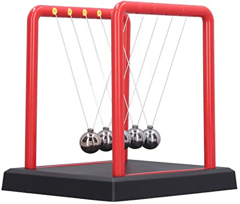Newtons Cradle, Cool Gadgets Perpetual Motion Machine Fun Science Fidget Accessories Science Physics Gadget Desktop Decoration Calm Down Fidgets Kit for Home Decoration, Stress