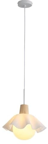 DYHWAC 12.6 in Acrylic White Light Modern Pendant Light Restaurant with E27/E26 Light Source Adjustable Bedroom Pendant Lights Threecolor Dimmable Atmosphere Hanging Light