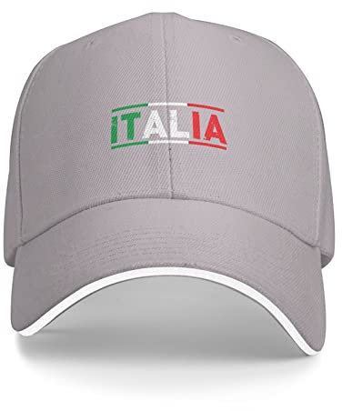 Docker Cap Italia Italien Italienische Flagge Mütze Klassische Baseballmütze Cool Baseball Hut Für Outdoor-Aktivitäten Golf Tennis