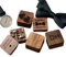 Personalisierte Herren-Manschettenknöpfe, Hochzeitsgeschenke für Bräutigam, graviertes Logo, Holz-Krawattenklammern, Gravur, Einheitsgröße, Holz