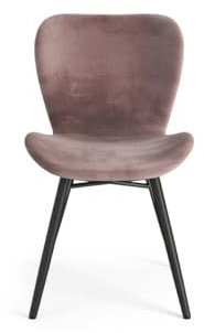 All4All Esszimmerstühle Vito - Küchenstuhl - Wohnzimmerstuhl - Polsterstuhl - Stuhl - Sessel - Esszimmer - Wohnzimmer Küche - Vielen Farben - 05 (Rosa)