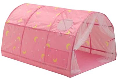 IOIUSKKU Kinder Bett Zelt Indoor Traum Tunnel Spielhaus Spielzeug Geschenke Tuch Sensorischen Zelt Für Autismus Mit Lichter Bett Zelt Für Kinder, B