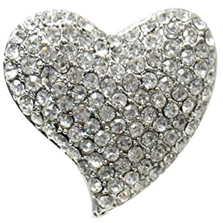 Garneck 1Pièce Broche Forme de Coeur Délicat Épinglette Corsage pour Femme Accessoire de Vêtements pour Toutes Occasions