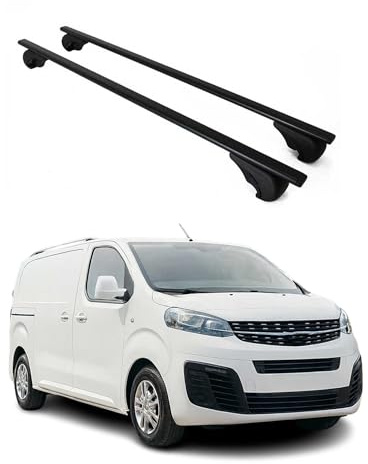 OMAC Dachträger für Opel Zafira Life 2019-2026 Stahl 2 Stangen Schwarz | Abschließbar, bis 75 kg Traglast, Querträger, Grundträger