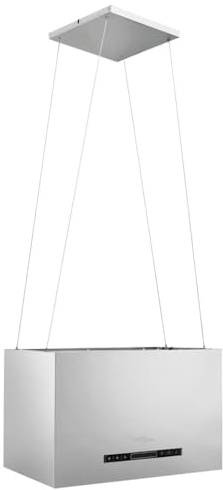 Hotte îlot Aspirante, Hotte de Cuisine Suspendue à capteur tactile LCD 55 cm Acier inoxydable
