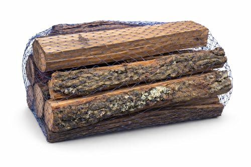 Natural Firewood for Fireplace and Barbecue 15% Moisture 20kg - High Yield Dry Wood - Clean and Durable Burning - Ideal for Fireplace, Stove, Wood Oven and BBQ, 25/33 Pieces (2 Pack)