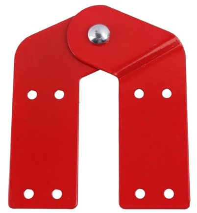 Baoblaze Charnière d'Échelle de Grenier pour Système d'Escalier Escamotable, Charnière Métallique Rouge pour Échelle Pliante, Pièce de Rechange Universelle,Compatible Échelles Mono et Double, 1 Pièce