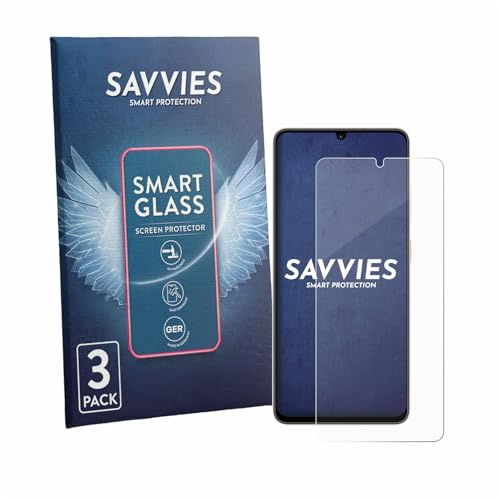 Savvies Schutzglas für ZTE Blade A56 | 3 Stück Transparenter Displayschutz Made in Germany Panzer Schutz Glas 9H Schutzfolie HD Klar Blasenfrei Einfache Montage