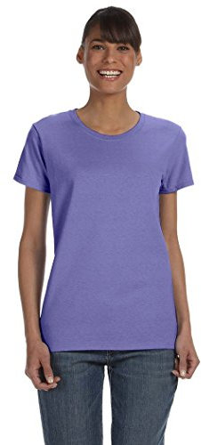 Gildan Women's Heavy Crewneck Cap Sleeve T-Shirt
