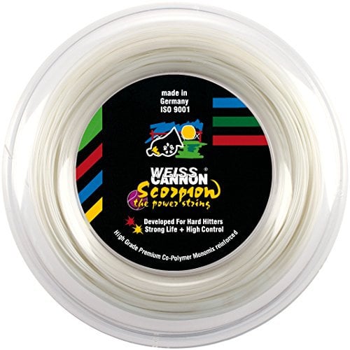 Weiss CANNON, Corda per Racchette da Tennis Scorpion, 200 m 1.22 mm