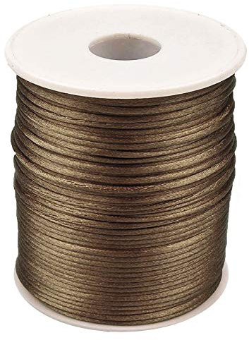 Satin-Schnur 90m x 2mm Satinkordel Schmuck-Kordel -Schnur Kumihimo Bänder Nylonschnur, Farbwahl