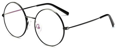 Metallgestell Brillenfassung Damen Retro Rund Brille Brillenfassung Fake Brille Ohne Stärke Für Herren