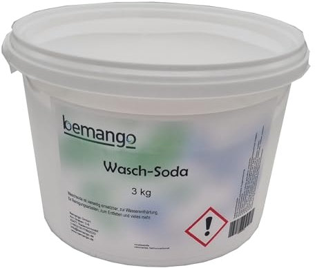 Bemango Natriumcarbonat Waschsoda 3kg im Eimer Soda schwer