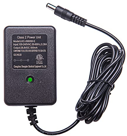 Chargeur 24 V pour voiture autoportée, chargeur de batterie 24 V pour enfants 28,8 V 500 mA pour landau électrique, adaptateur d'alimentation de batterie