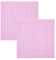 Betz 2 Stück Badvorleger Palermo 100% Baumwolle Badematte Badteppich Duschvorlage Größe 60x60 cm Qualität 680g/m² Farbe rosé