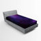 ABAKUHAUS Himmel Spannbetttuch, Galaxy Themed Nebelfleck-Stern, Soft Dekorativer Stoff Bettwäsche Rund-um Elastischer Gummizug, 90 x 200 cm, Schwarz Lila