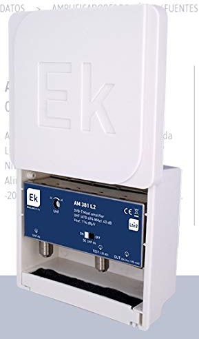 Amplificador de mástil con rechazo de Banda LTE. 1 Entrada: UHF (470-694MHz)