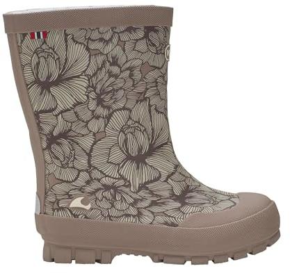 Viking Jolly Thermo Print Gummistiefel, Dusty Pink/Cream, 29