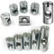 (Pack of 4) M4 M5 M6 M8 M10 Cross Dowel Barrel Nuts Centre Thread Furniture Unit Bed Cot (M4 x 12mm)
