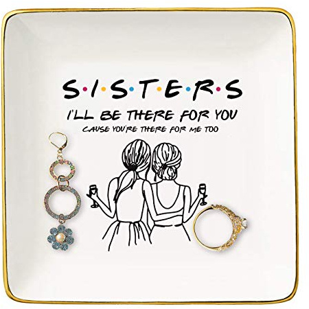 Cadeau pour sœur, meilleure amie, meilleure amie, meilleure amie, amie, émission télévisée, cadeau d'anniversaire, de Saint-Valentin, de mariage, de Noël, de remise de diplôme - Sisters I'll Be There