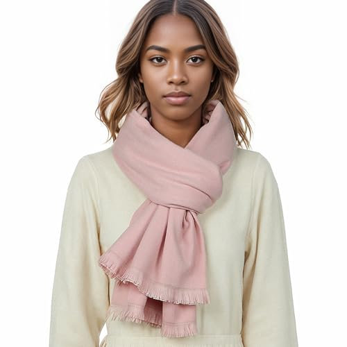Schal Rosa Stola Festlich für Abendkleid Winter Schals Tücher Damen Pashmina