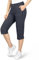 33,000ft Women's Capri Golf Trousers Casual Quick Dry UPF 50+ Lightweight Quick Dry 3/4 Cargo Pants Hiking Shorts with Pockets Dark Grey UK 8