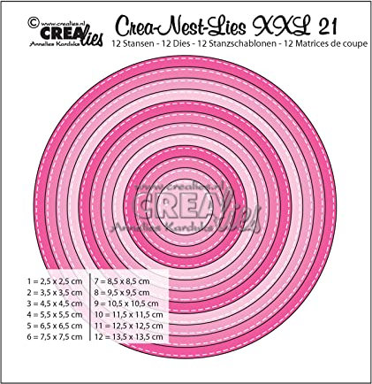 Crealies Crea-Nest-Lies XXL Stanzschablone no.21 Kreise