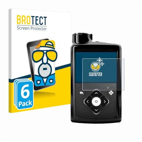 BROTECT Schutzfolie für Medtronic Minimed 780G | 6 Stück Entspiegelnder Displayschutz Made in Germany Matte Displayschutz-Folie Anti-Reflex Anti-Fingerprint Einfache Montage