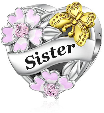 Schwester Charm für Pandora Charms (Sterlingsilber) zum St. Patrick's Day.