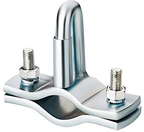 AUTOLIGHT 24 Halter für Abreißseil mit Federöse Hilfskupplung Anhängersicherung verzinkt Hollandöse passend für Wohnwagen und Anhänger