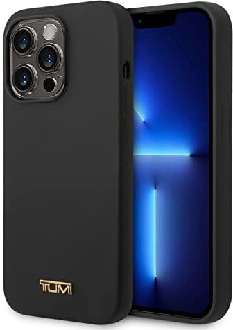 TUMI CG Mobile Magfit Schutzhülle für Damen, Flüssigsilikon, kompatibel mit iPhone 14 Pro Max, Schwarz