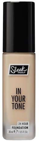 Sleek MakeUP In Your Tone 24 Hour Foundation, Medium Buildable Coverage in 30 Shades, Semi-Matte Flawless Finish, 2N, 30ml
