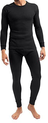 MT Herren Thermowäsche Set Skiunterwäsche - Schwarz L