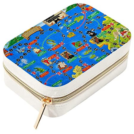 Treasure Hunters Mini-Schmuckkästchen, doppellagig, tragbar, für Reisen