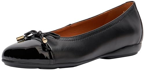 Geox Women's D Annytah D Ballet Flat, Black, 6 UK