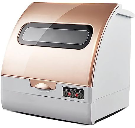 Home Dishwasher, Portable Dish Washing Machine with 5 L Built-in Water Tank, 360° Dual Spray Arms and 70°C high temperature cleaning, Compact Size and Large Capacity, For offices, kitchenettes