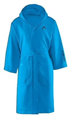 SWEET HOME Head Active Capuche et Poches, Microfibre léger à séchage Rapide, Peignoir Femme et Homme Doux, Absorbant et Peu encombrant, Taille XXL, Uniform Blue, Unisex